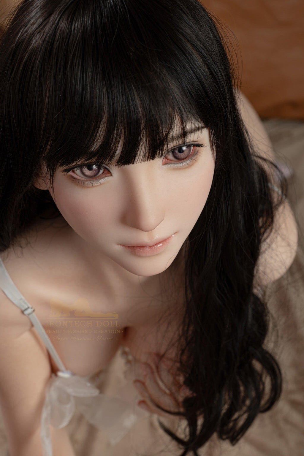 Joy-166cm(5'45")D-cup Full Silicone Aisan Black Hair Lace Thong Sex Doll Natural - Irontech Doll