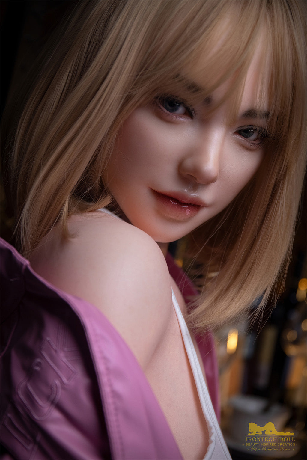 Teresa-169cm(5'54")C-cup Full Silicone Bob Jumpsuits Young Blonde Sex Doll - Irontech Doll