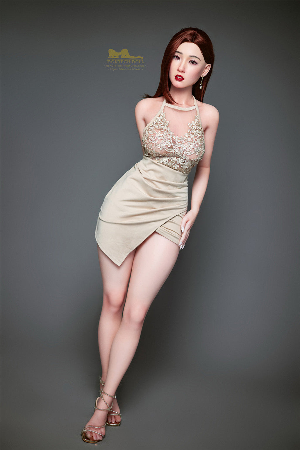 Betty-153cm(5'02") E-cup Full Silicone Sex Doll Asian Lace Skirt- Irontech Doll