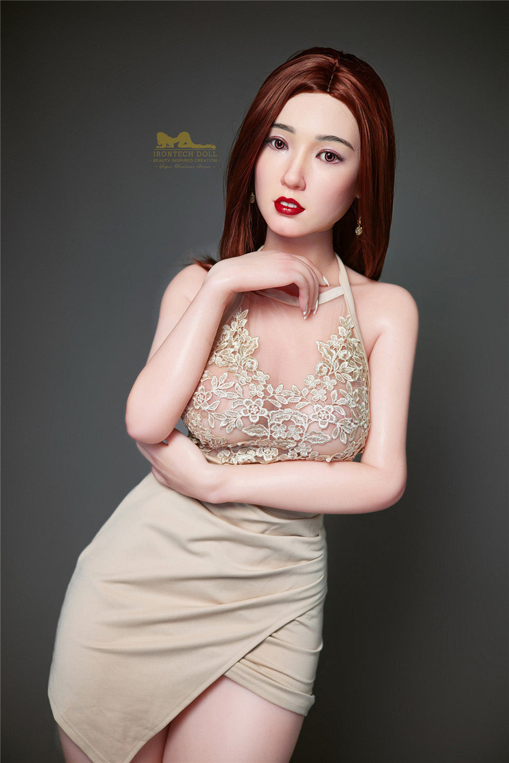 Betty-153cm(5'02") E-cup Full Silicone Sex Doll Asian Lace Skirt- Irontech Doll