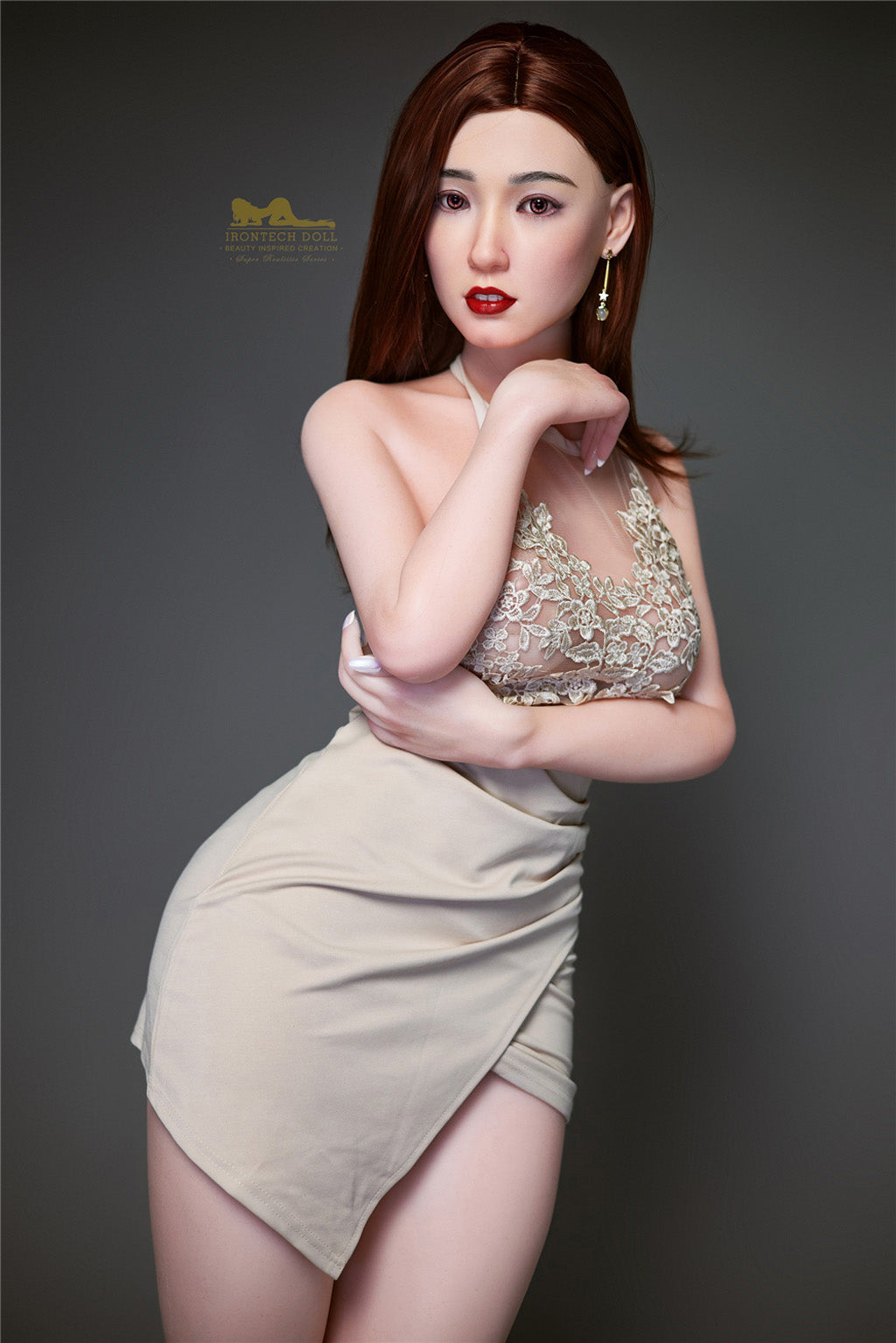 Betty-153cm(5'02") E-cup Full Silicone Sex Doll Asian Lace Skirt- Irontech Doll