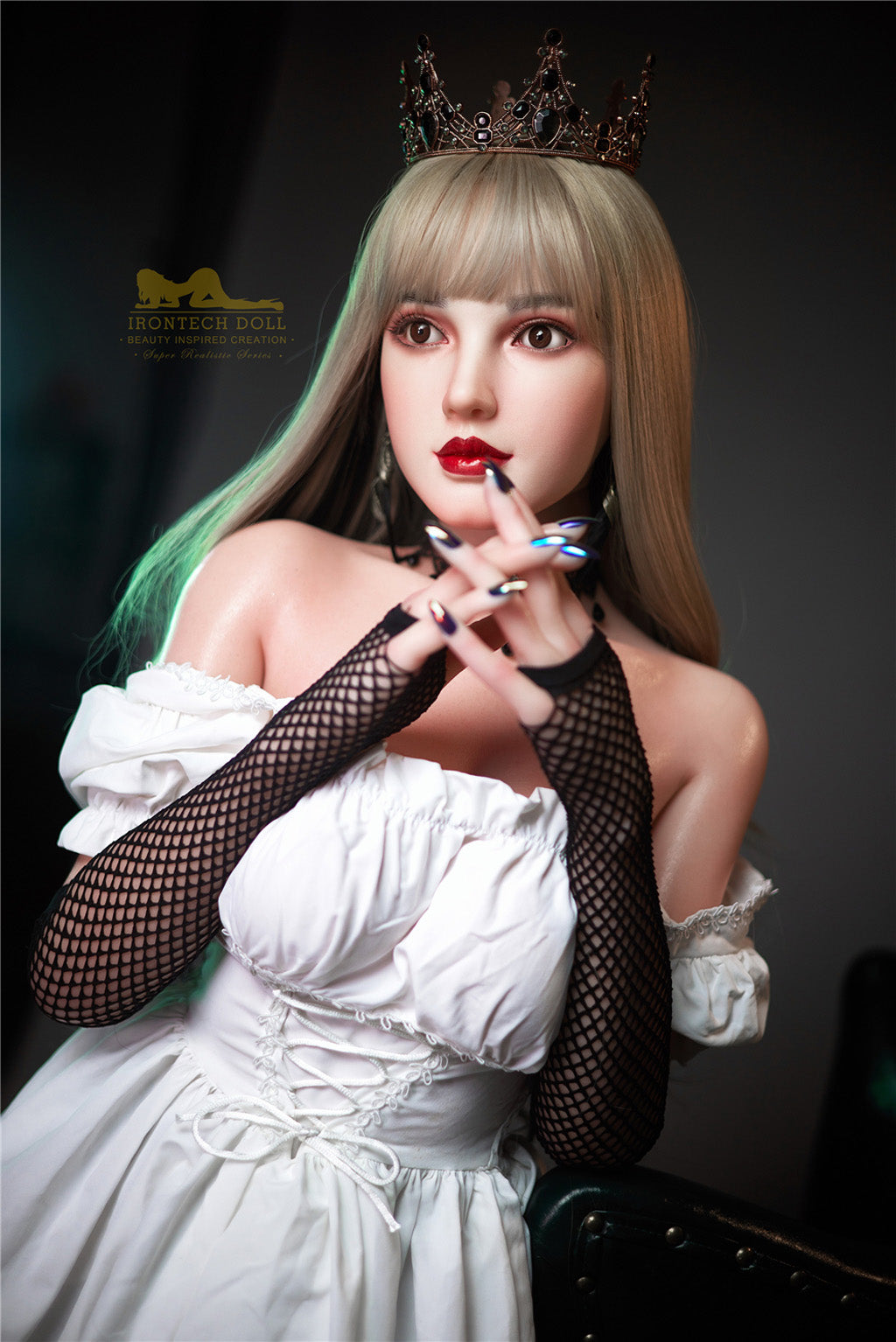Cherry-153cm(5'02") E-cup Full Silicone Sex Doll Stocking- Irontech Doll