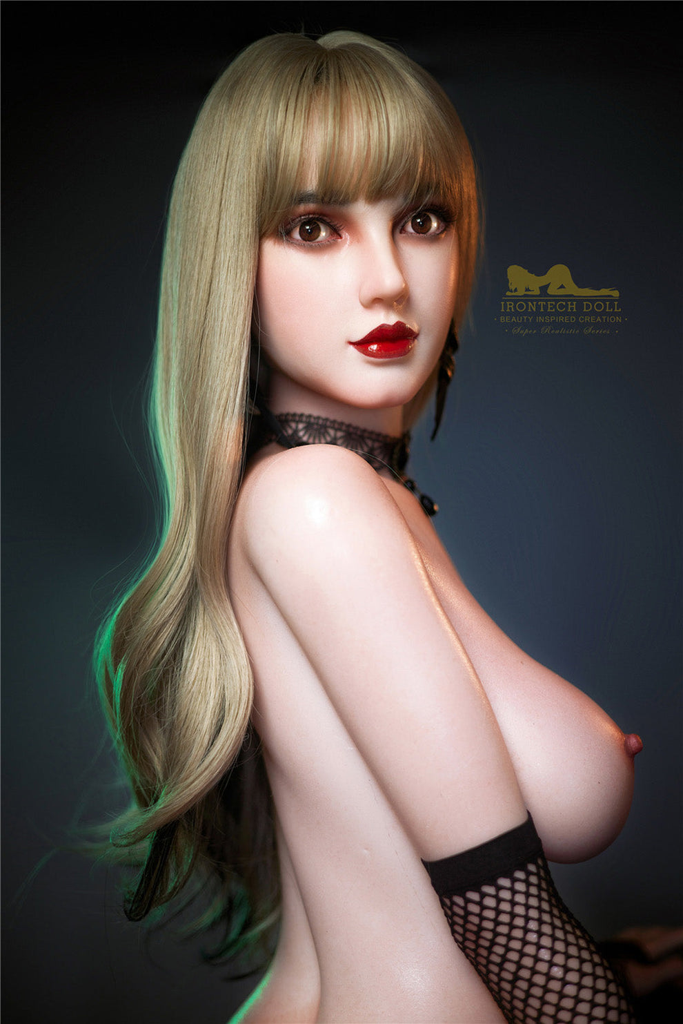 Cherry-153cm(5'02") E-cup Full Silicone Sex Doll Stocking- Irontech Doll