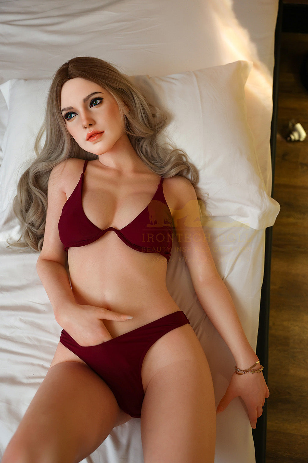 Iris-163cm(5'35")B-cup Full Silicone Hotel Blonde Sex Doll - Irontech Doll