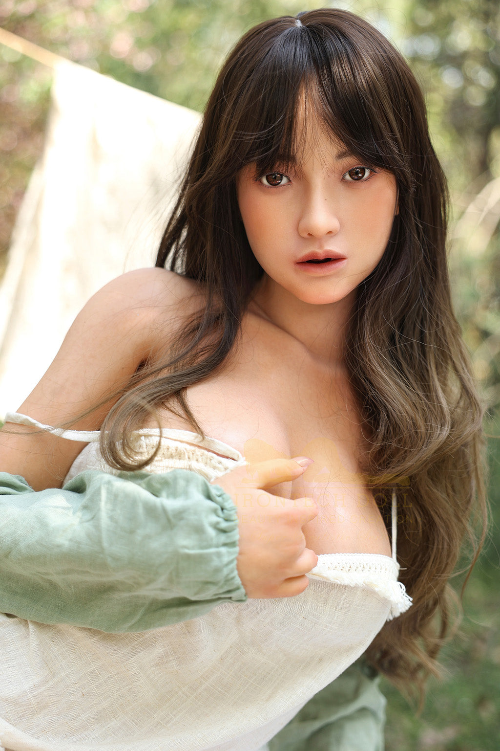 Julia Tanned-167cm(5'48")ROS D-cup Full Silicone Brown Hair Outside Summer Sunny Girl Sex Doll - Irontech Doll