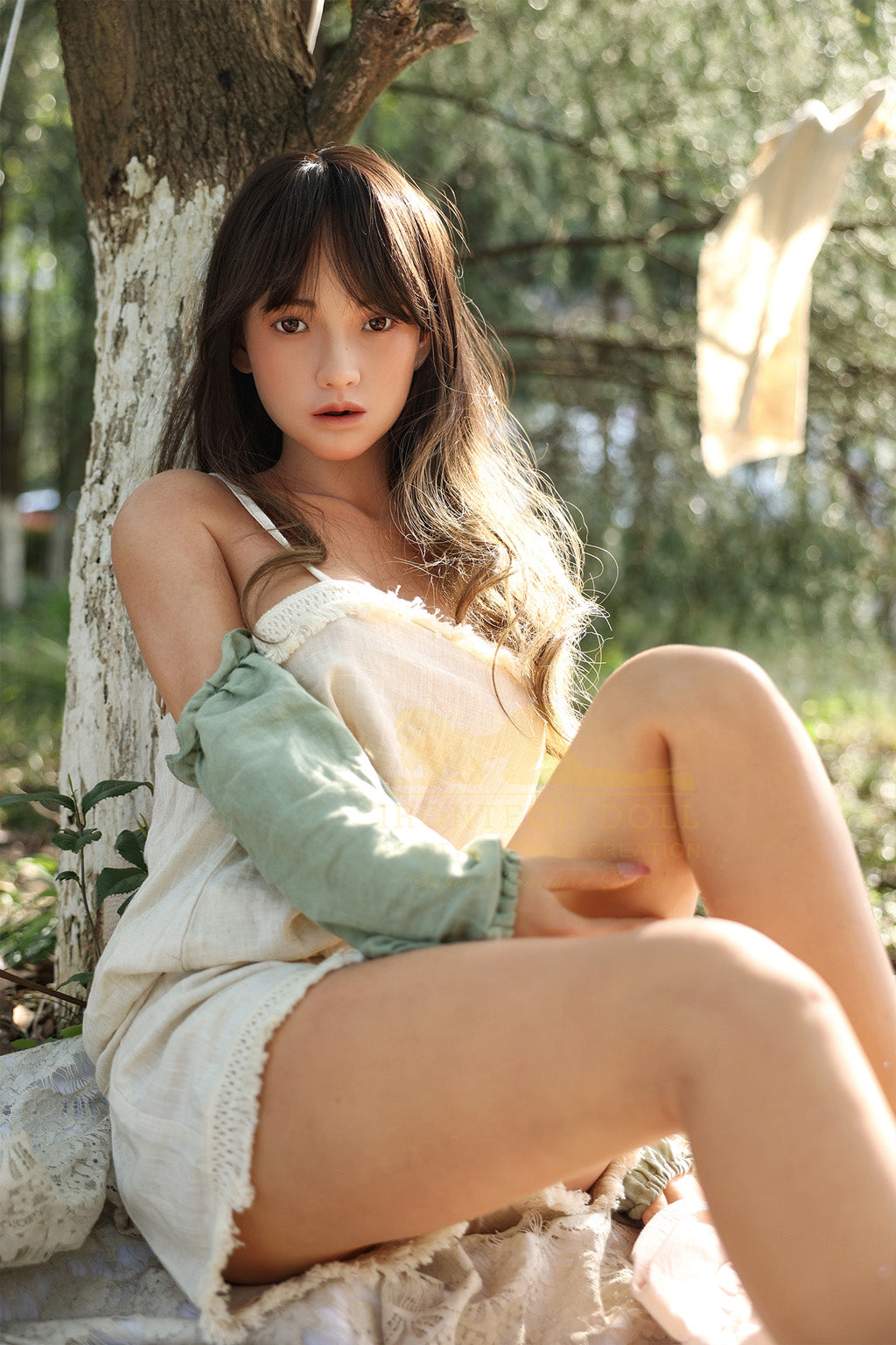 Julia Tanned-167cm(5'48")ROS D-cup Full Silicone Brown Hair Outside Summer Sunny Girl Sex Doll - Irontech Doll