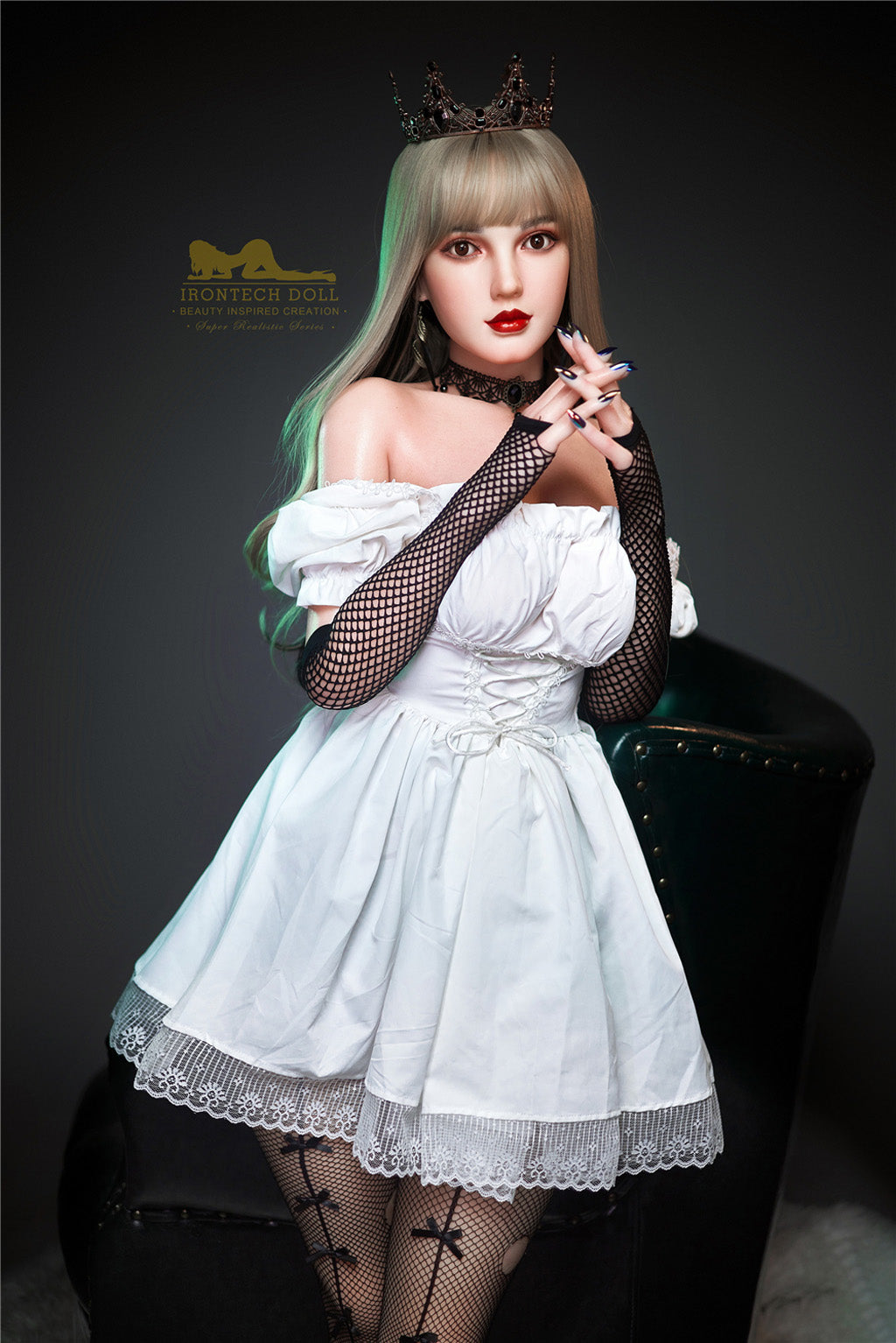 Cherry-153cm(5'02") E-cup Full Silicone Sex Doll Stocking- Irontech Doll