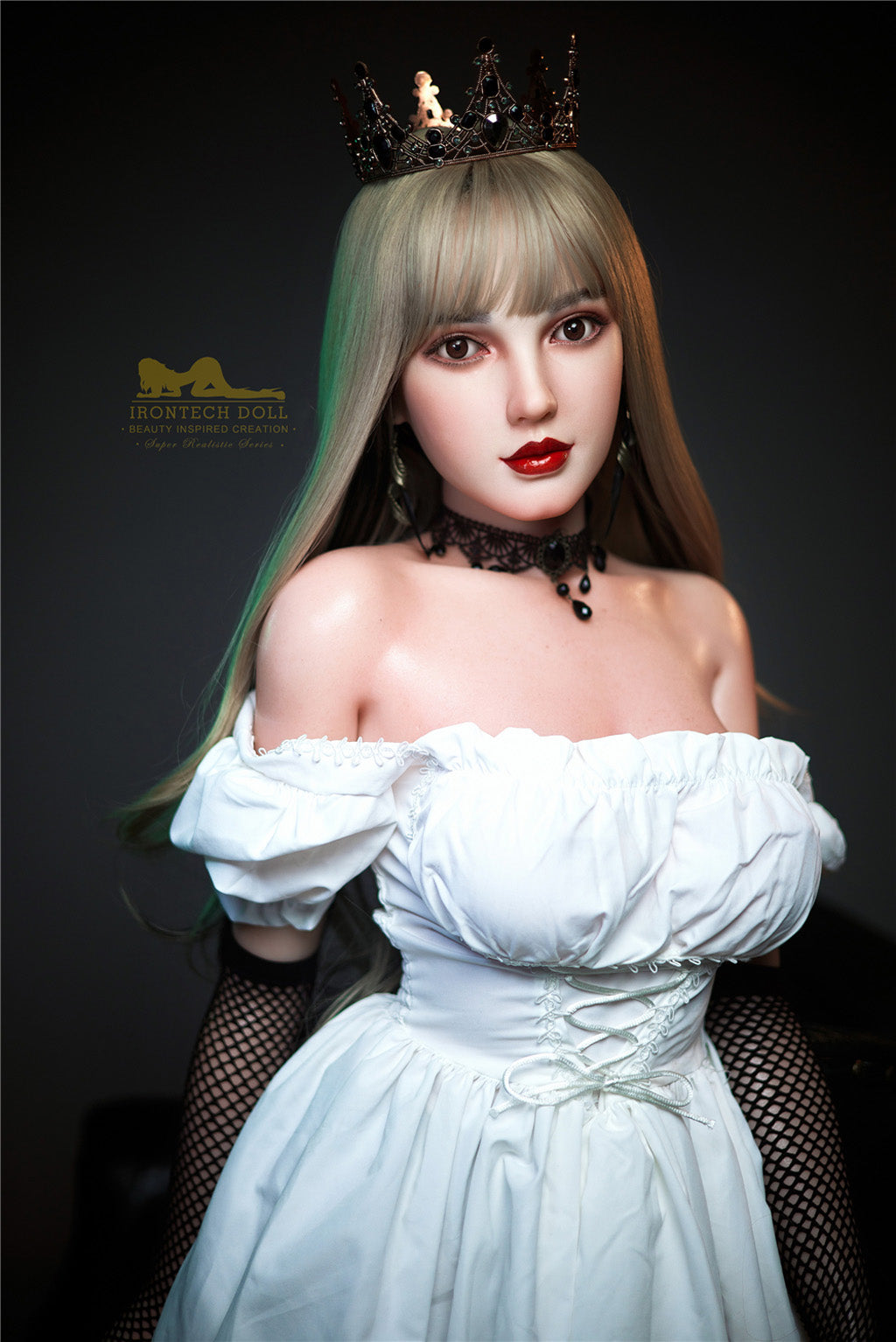 Cherry-153cm(5'02") E-cup Full Silicone Sex Doll Stocking- Irontech Doll