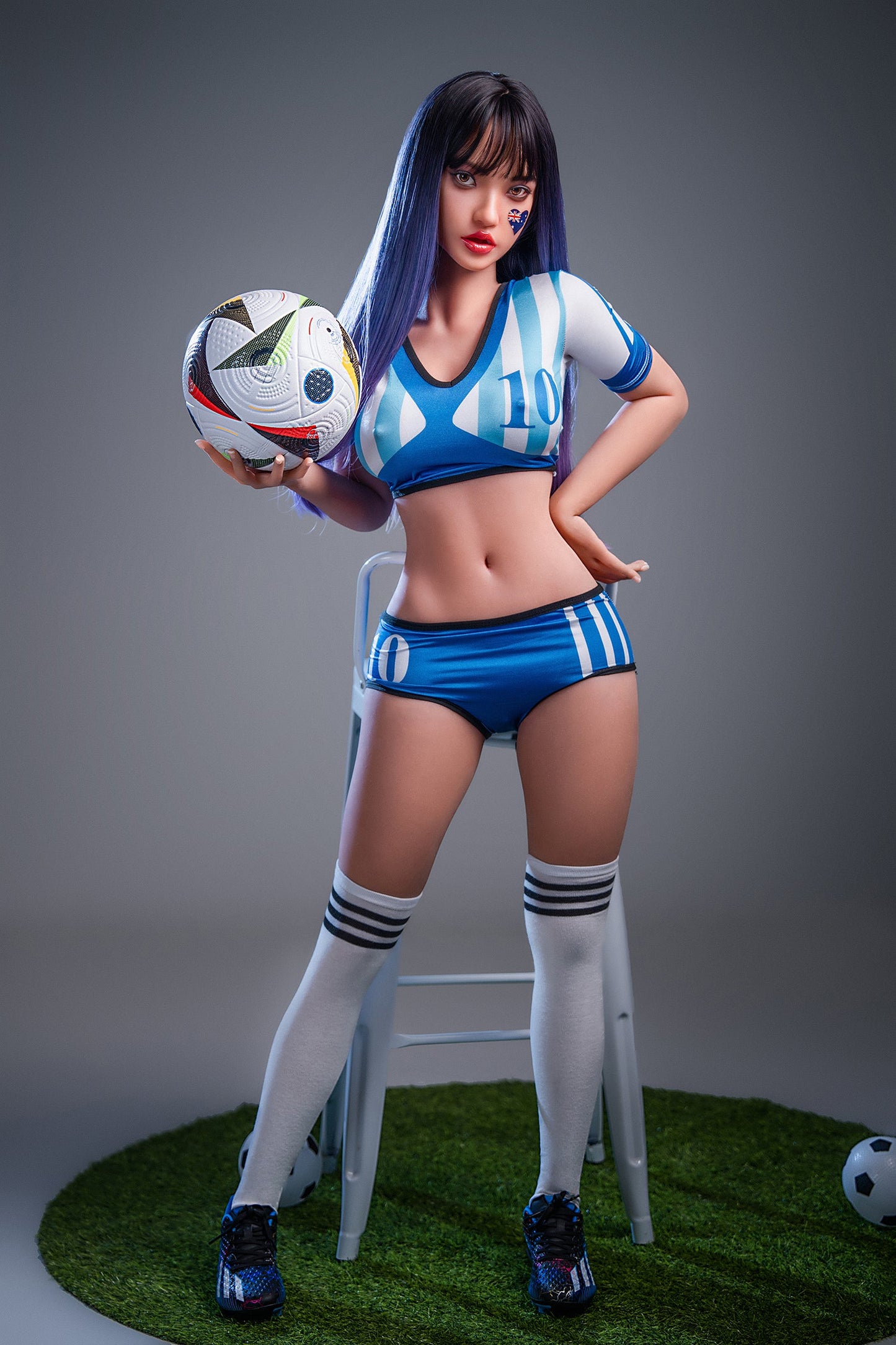 Ethel- 152cm/4'98" C cup Silicone Head+TPE Body Sex Doll (Movable Jaw Head) - SY Doll