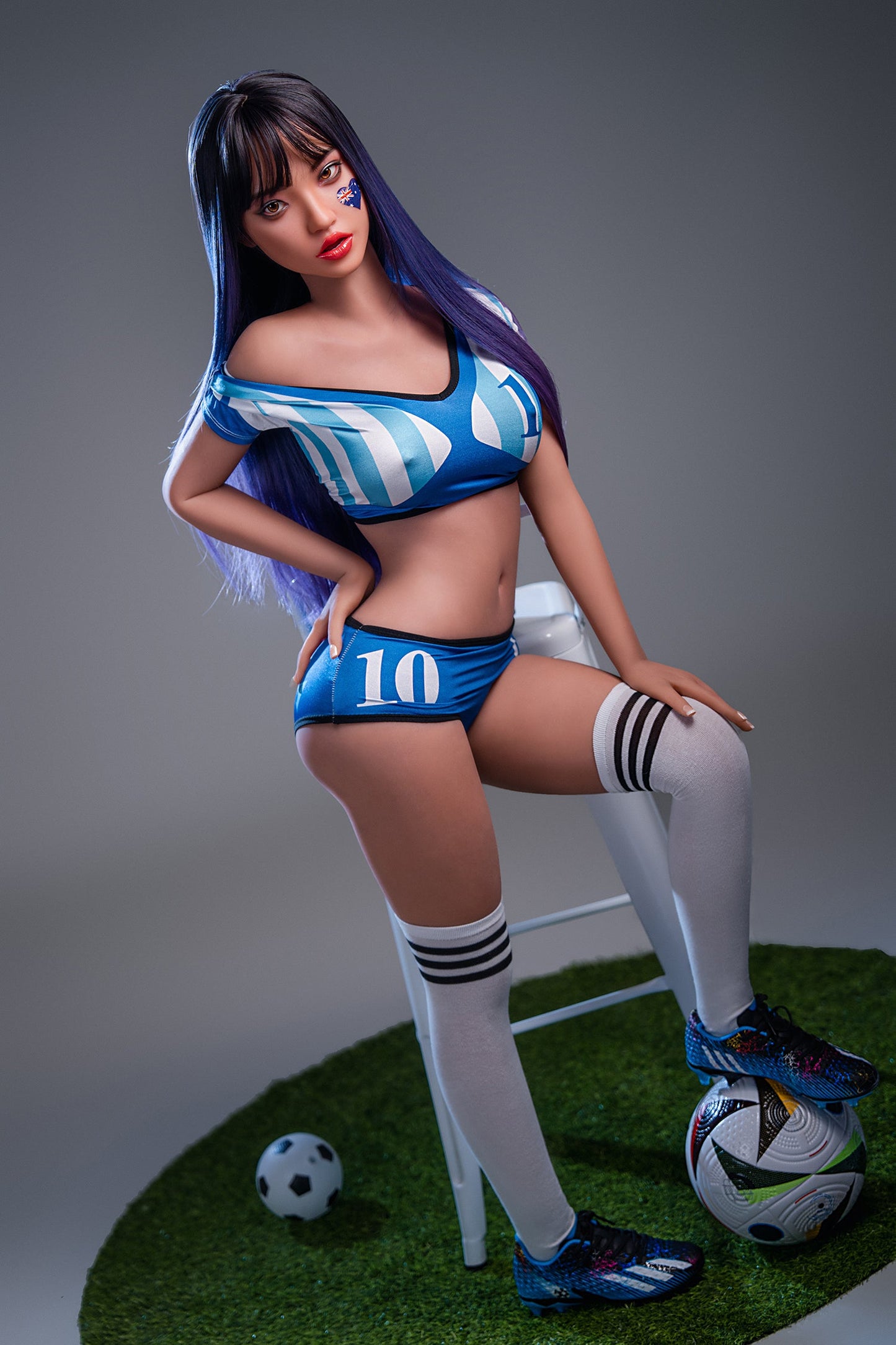 Ethel- 152cm/4'98" C cup Silicone Head+TPE Body Sex Doll (Movable Jaw Head) - SY Doll