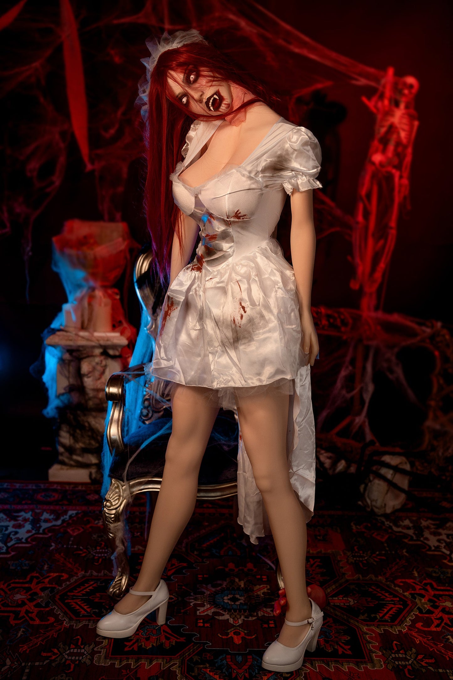 Amanda - 169cm/5'54" E cup Silicone Head+TPE Body Sex Doll(Movable Jaw) - SY Doll
