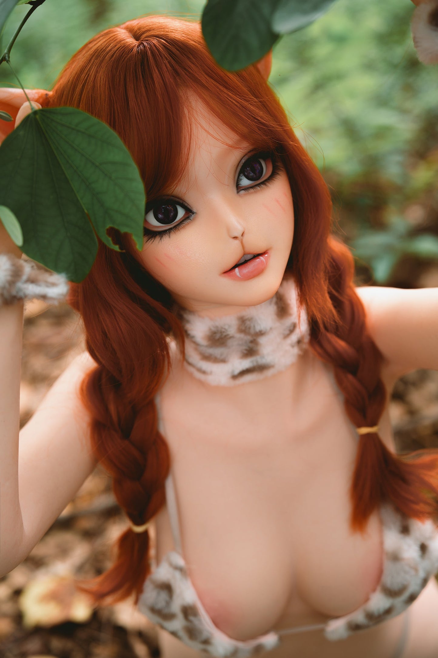 Bertha-140cm/4'59" D cup Full Silicone Sex Doll(Movable Jaw Head)- SY Doll