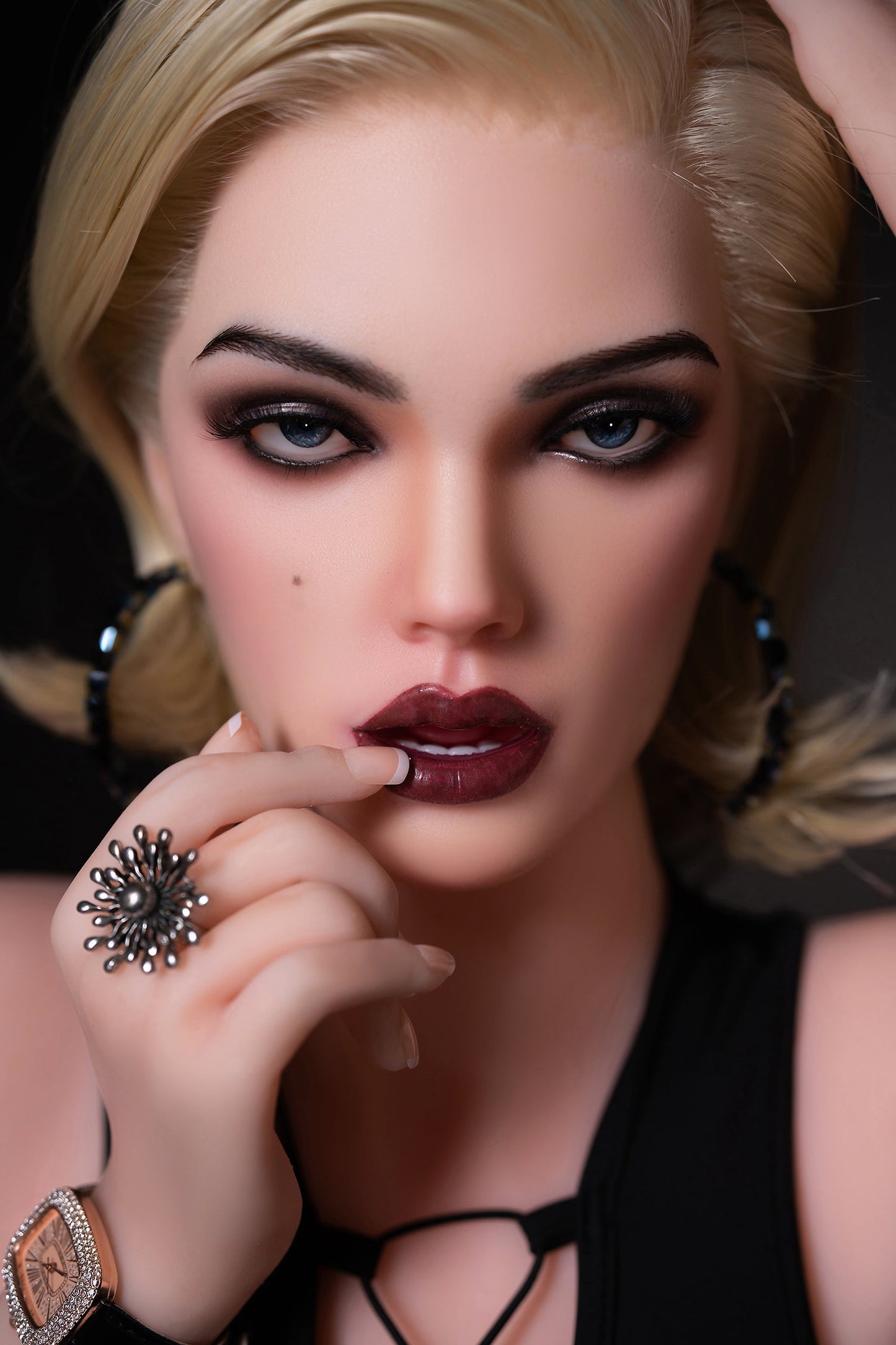 Amelia - 170cm/5'57" D cup Silicone Head+TPE Body Sex Doll (Movable Jaw) - SY Doll