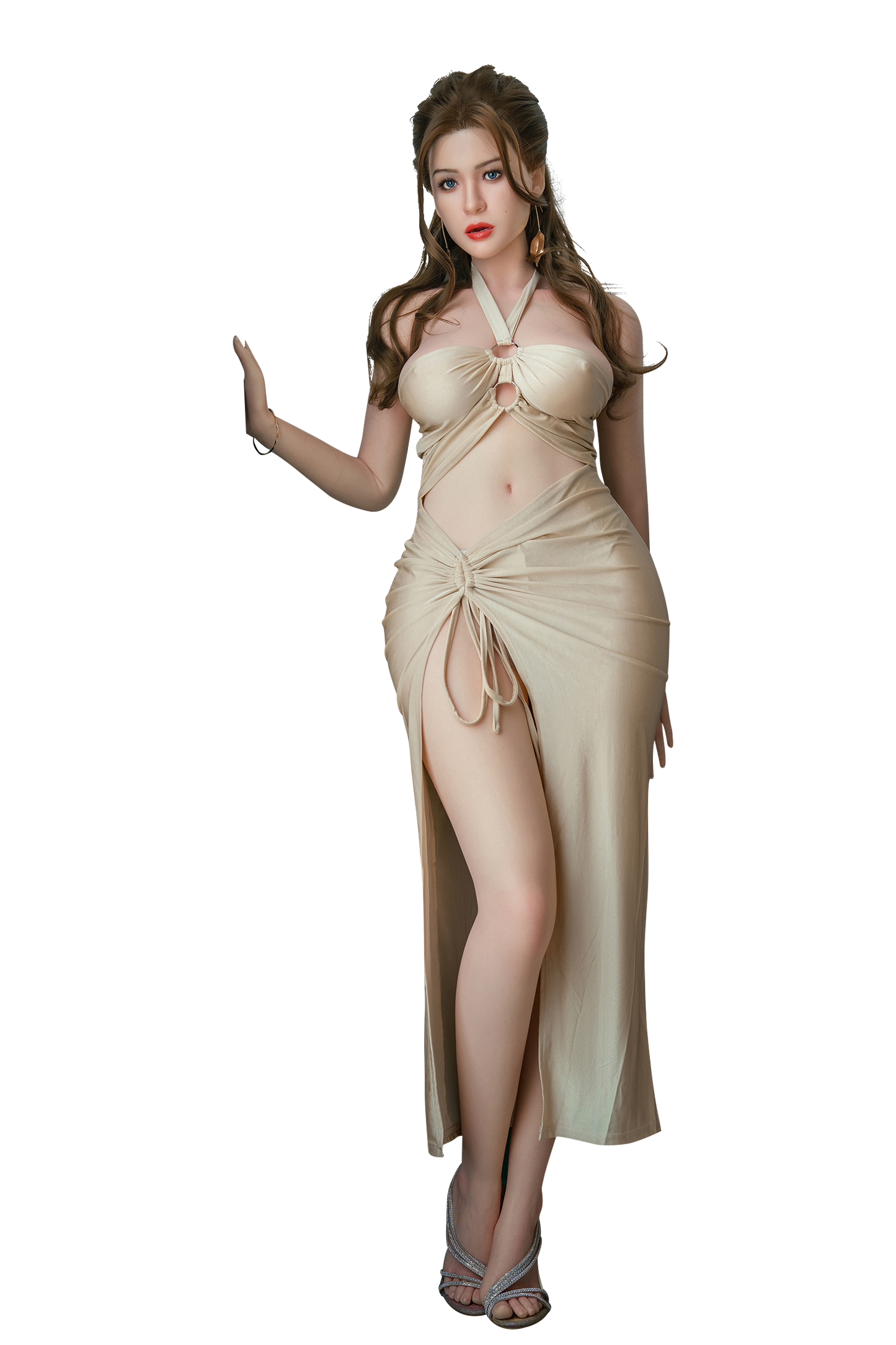 Calantha - 166cm/5'44"D cup Full Silicone Sex Doll(Movable jaw head) - SY Doll