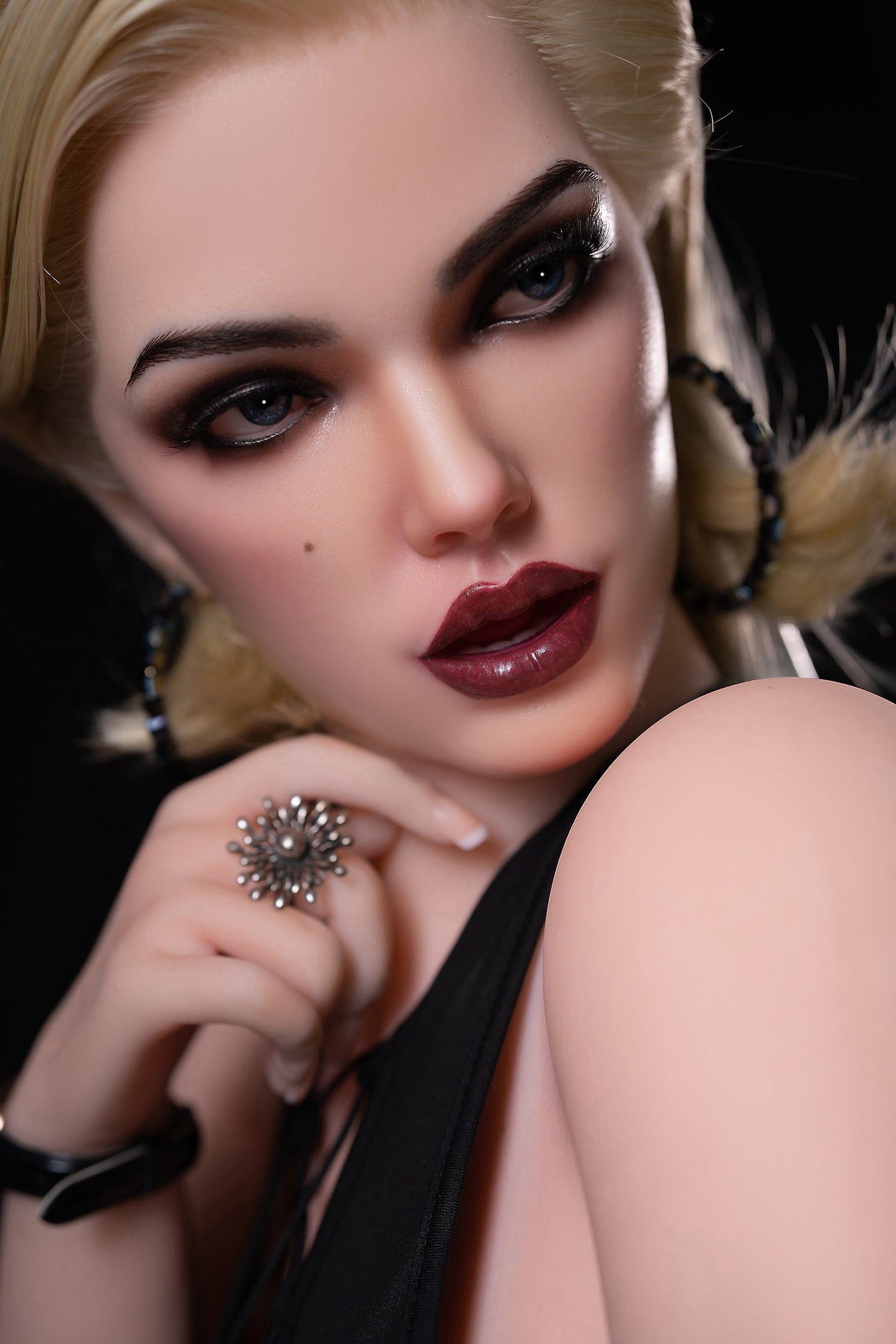 Amelia - 170cm/5'57" D cup Silicone Head+TPE Body Sex Doll (Movable Jaw) - SY Doll