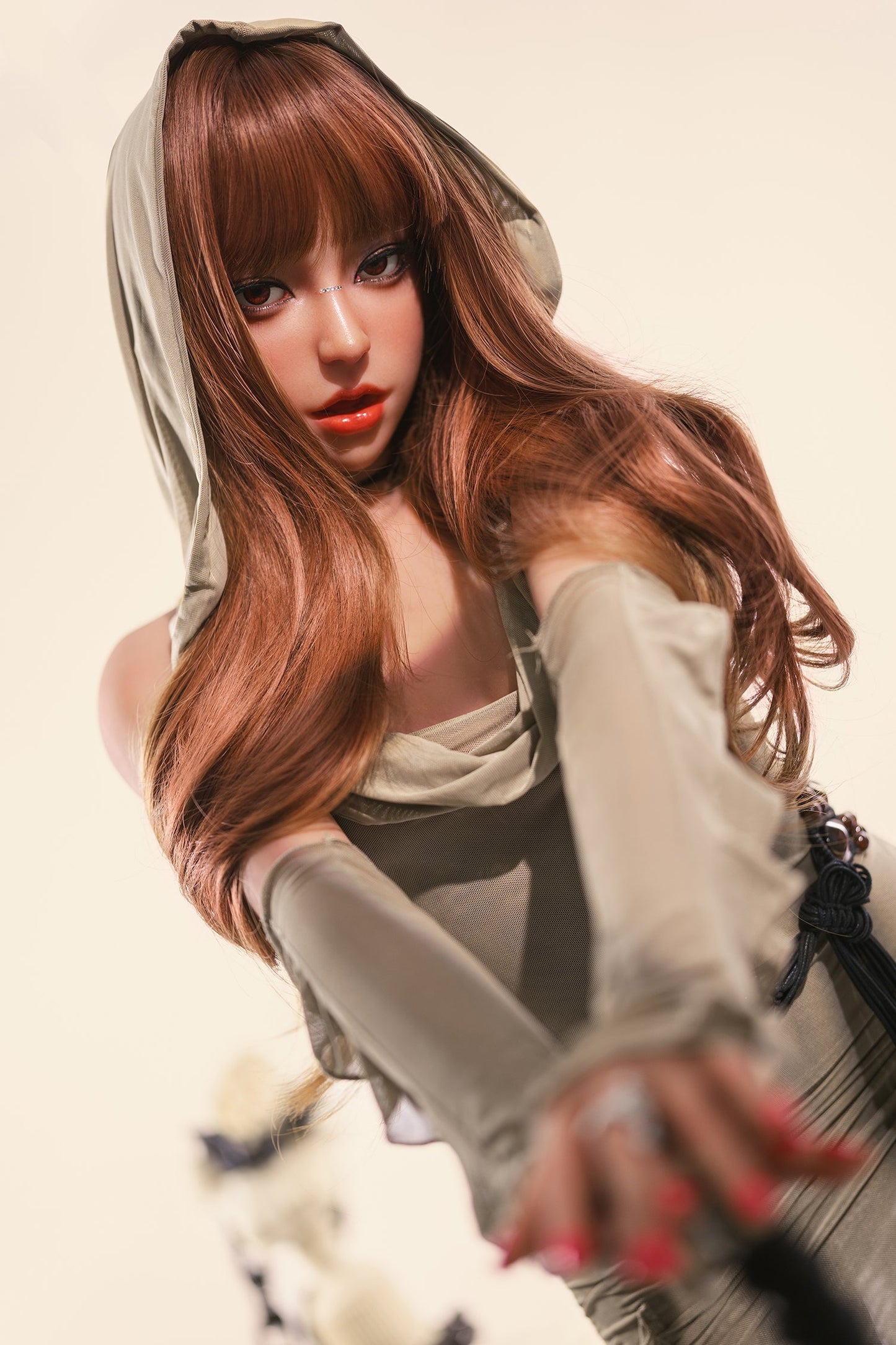 Ariauna - 160cm/5'24" A cup Silicone Head+TPE Body Sex Doll(Movable Jaw) - SY Doll