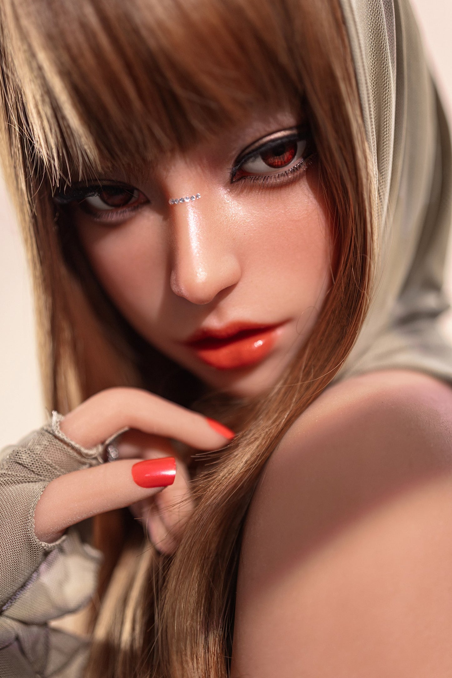 Ariauna - 160cm/5'24" A cup Silicone Head+TPE Body Sex Doll(Movable Jaw) - SY Doll
