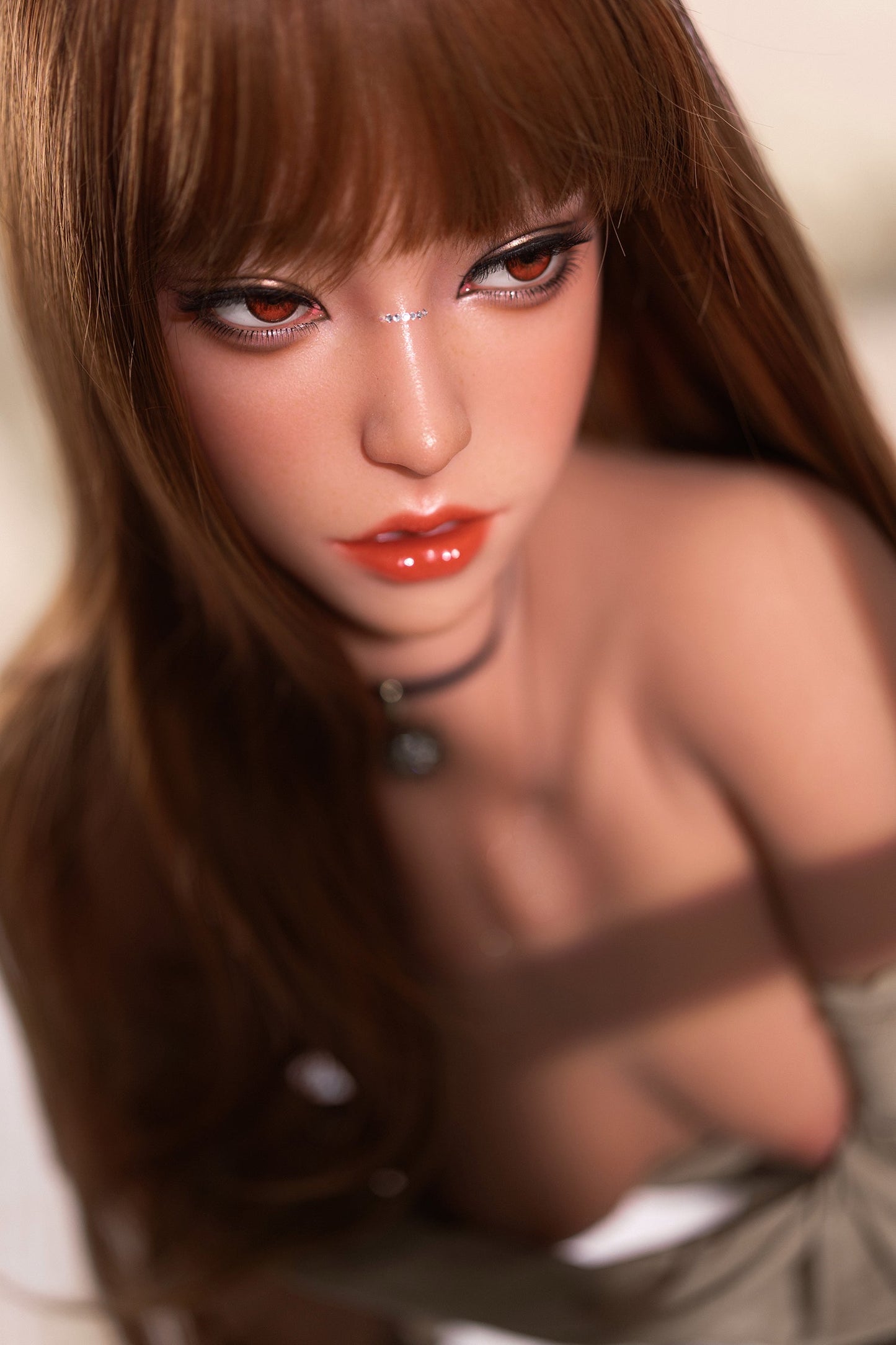 Ariauna - 160cm/5'24" A cup Silicone Head+TPE Body Sex Doll(Movable Jaw) - SY Doll