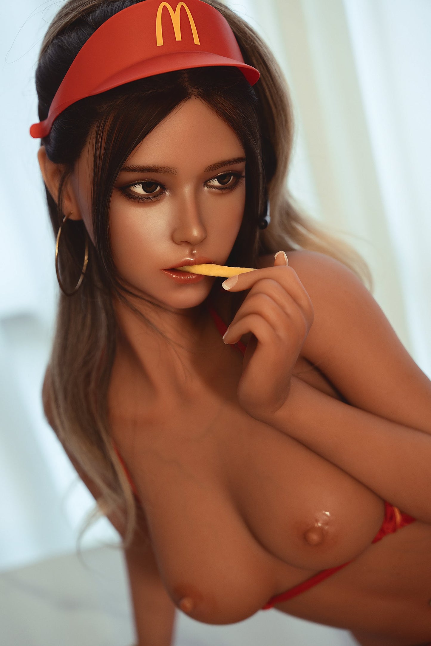 Enid - 148cm/4'85" C cup Silicone Head+TPE Body Sex Doll(Movable Jaw) - SY Doll