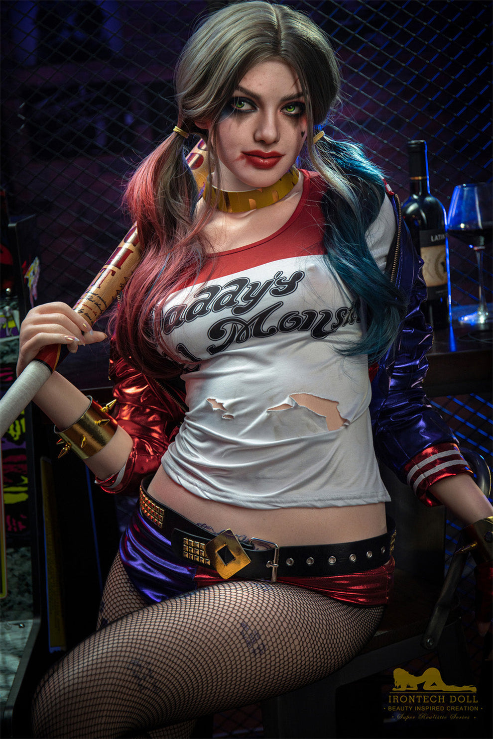 Ivy-166cm(5'45")Minus D-cup Full Silicone Ponytail Cosplay Tattoo Girl Sex Doll - Irontech Doll