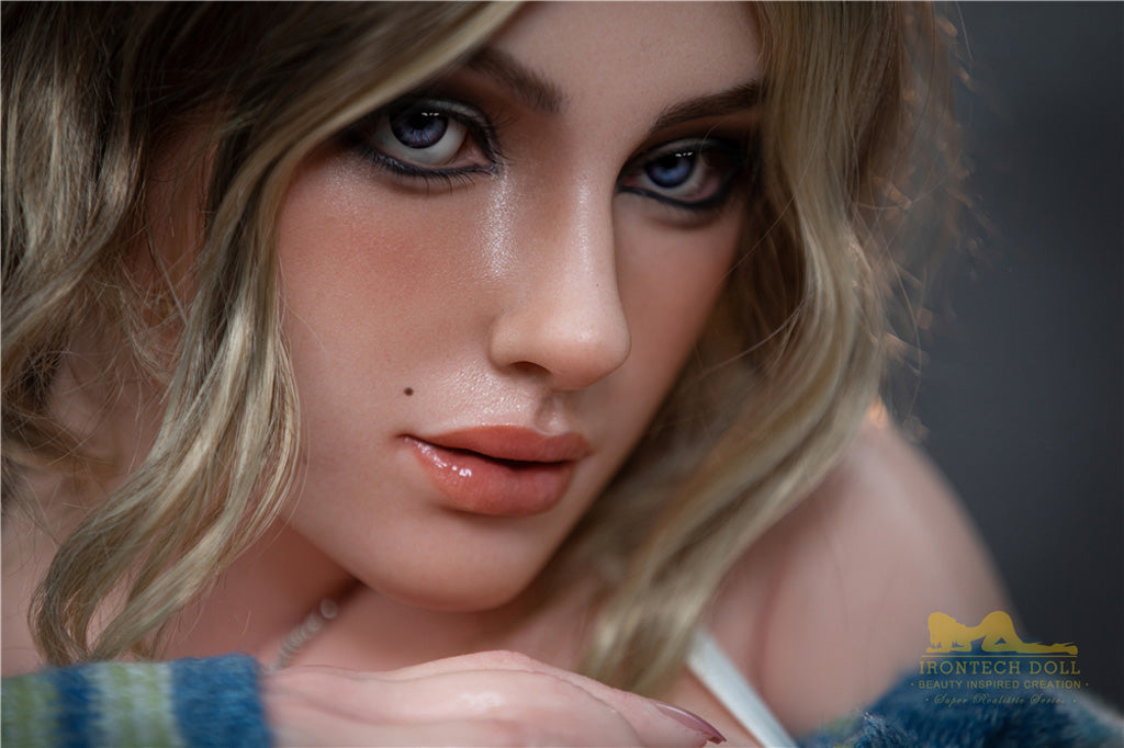 Luna-152cm(4'99") A-cup Full Silicone Sex Doll Italian Blonde - Irontech Doll