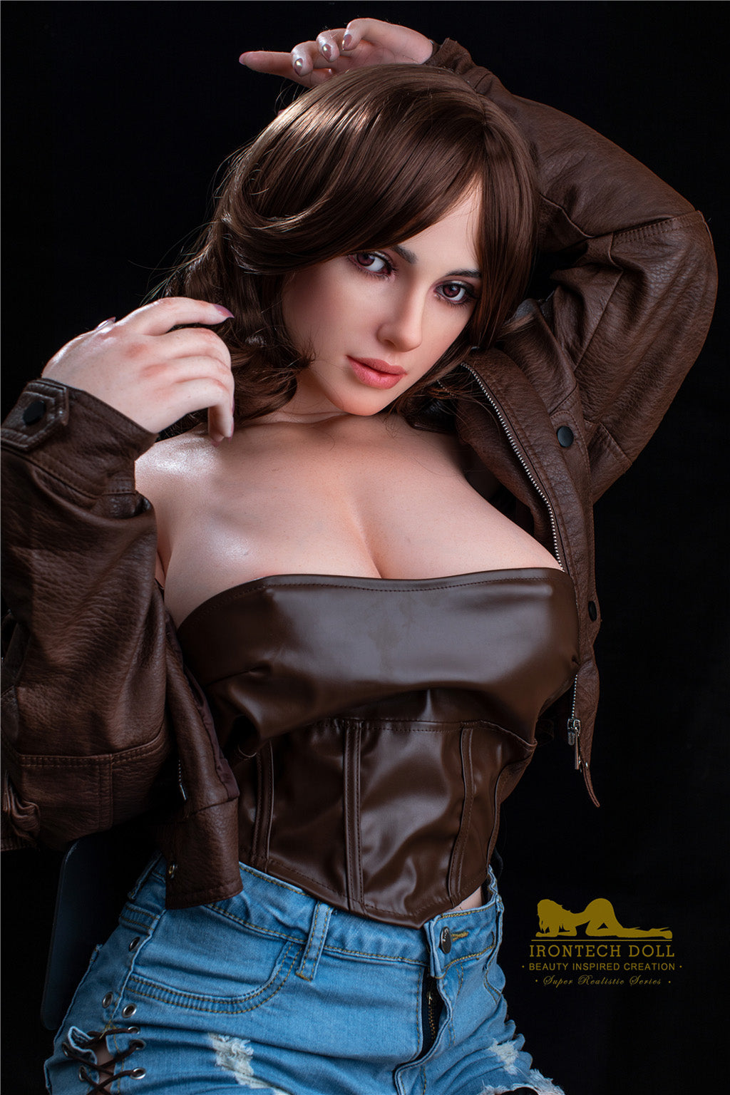 Luna-165cm(5'41")F-cup Full Silicone Cowgirl Cosplay Police Sex Doll - Irontech Doll