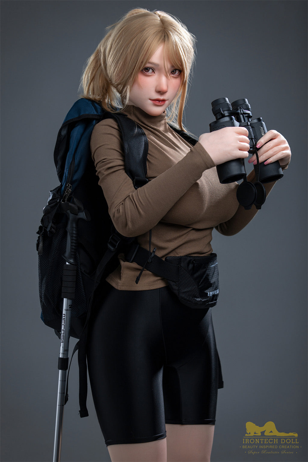 Amy-165cm(5'41")F-cup Full Silicone Mega Breasts Outdorr Hiking Sex Doll in stock- Irontech Doll