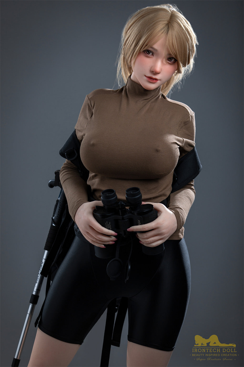 Amy-165cm(5'41")F-cup Full Silicone Mega Breasts Outdorr Hiking Sex Doll in stock- Irontech Doll