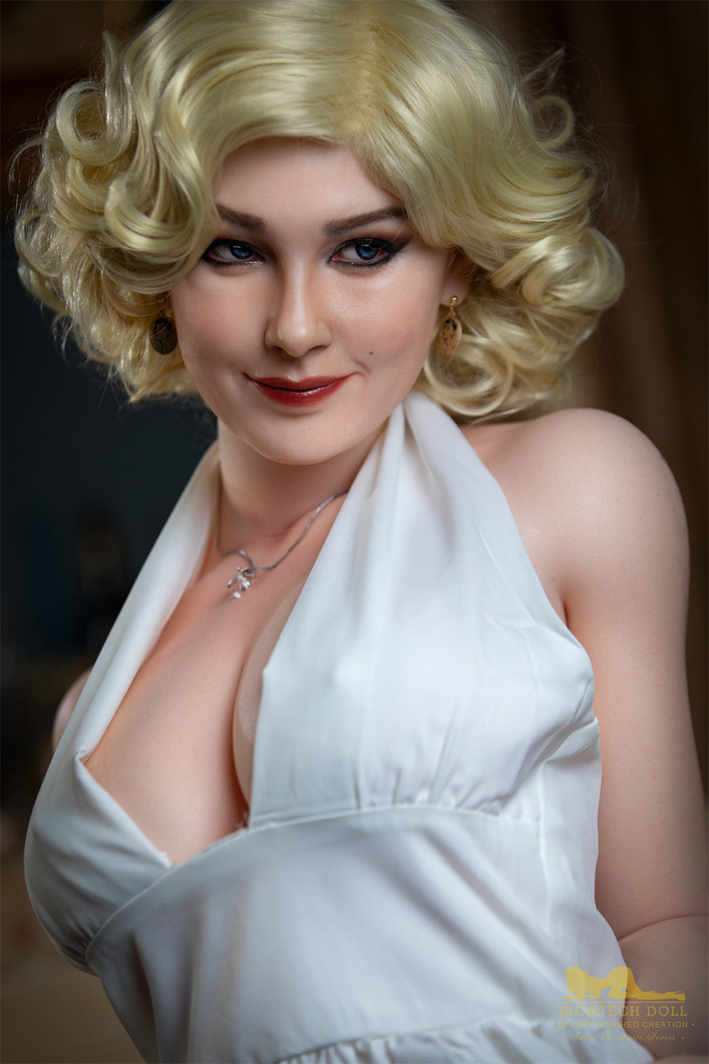 Marilyn Monroe-164cm(5'38")E-cup Full Silicone Classic Bob Blonde Sex Doll - Irontech Doll