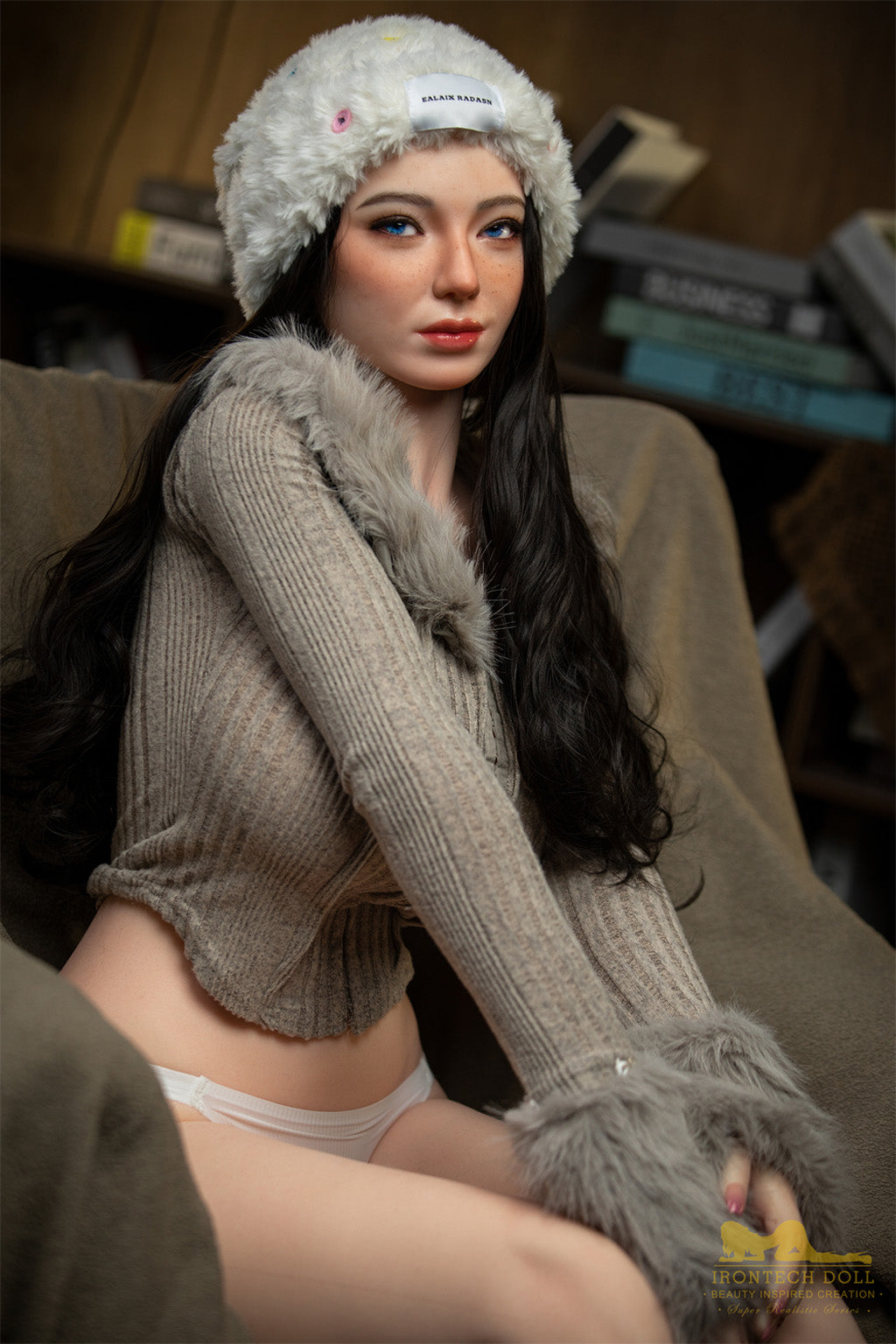 Maria-165cm(5'41")F-cup Full Silicone Asain Mega Breasts Aritist Sex Doll - Irontech Doll