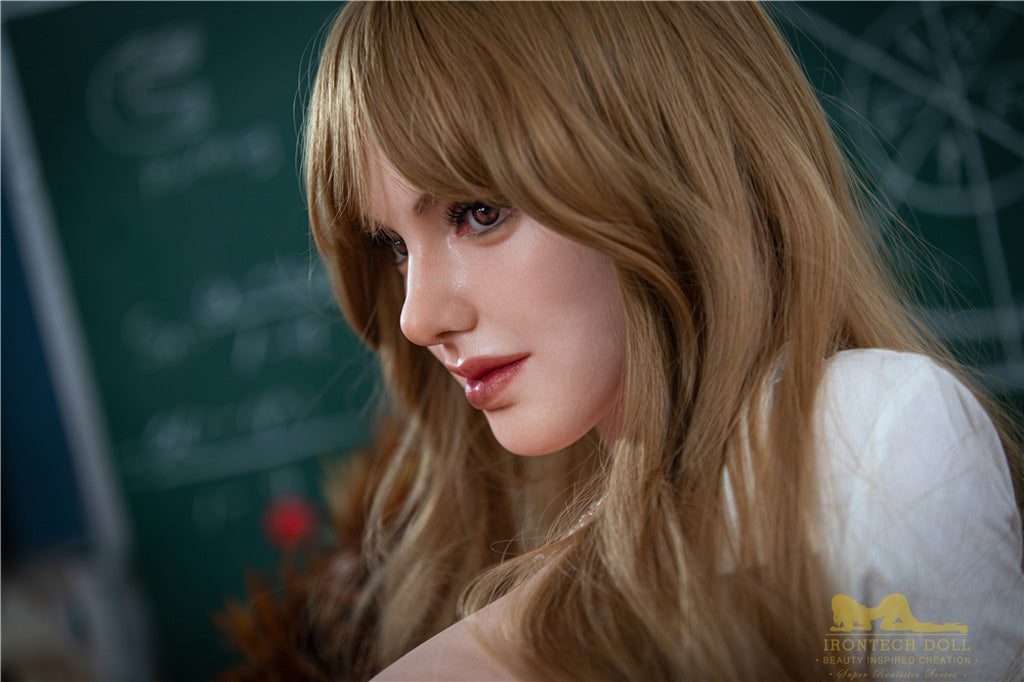 Ivy-165cm(5'41")F-cup Full Silicone French Mega Breasts Cosplay TeacherSex Doll- Irontech Doll