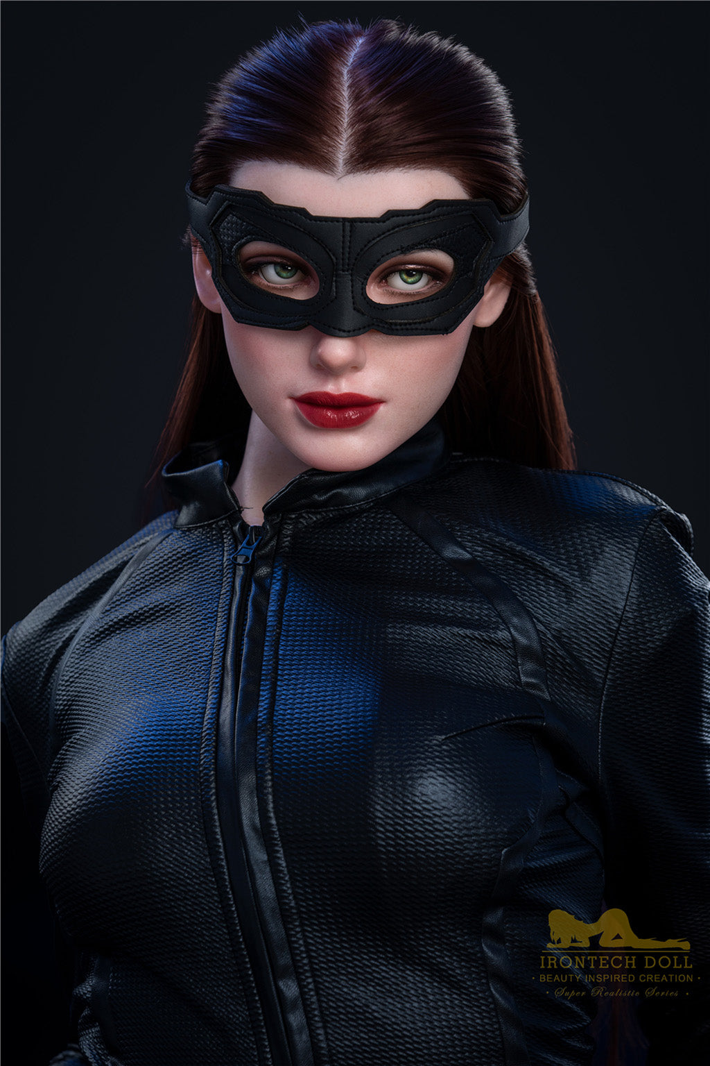 Luna-168cm(5'51")C-cup Full Silicone Red Hair Cosplay Batwoman Sex Doll - Irontech Doll