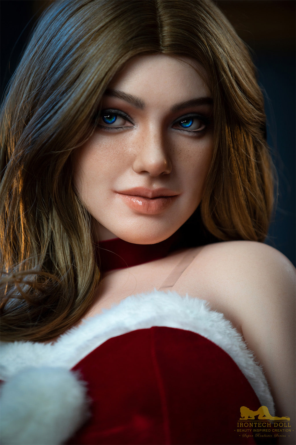 Ivy-165cm(5'41")F-cup Full Silicone Mega Breasts Christmas Charming Blonde Sex Doll - Irontech Doll