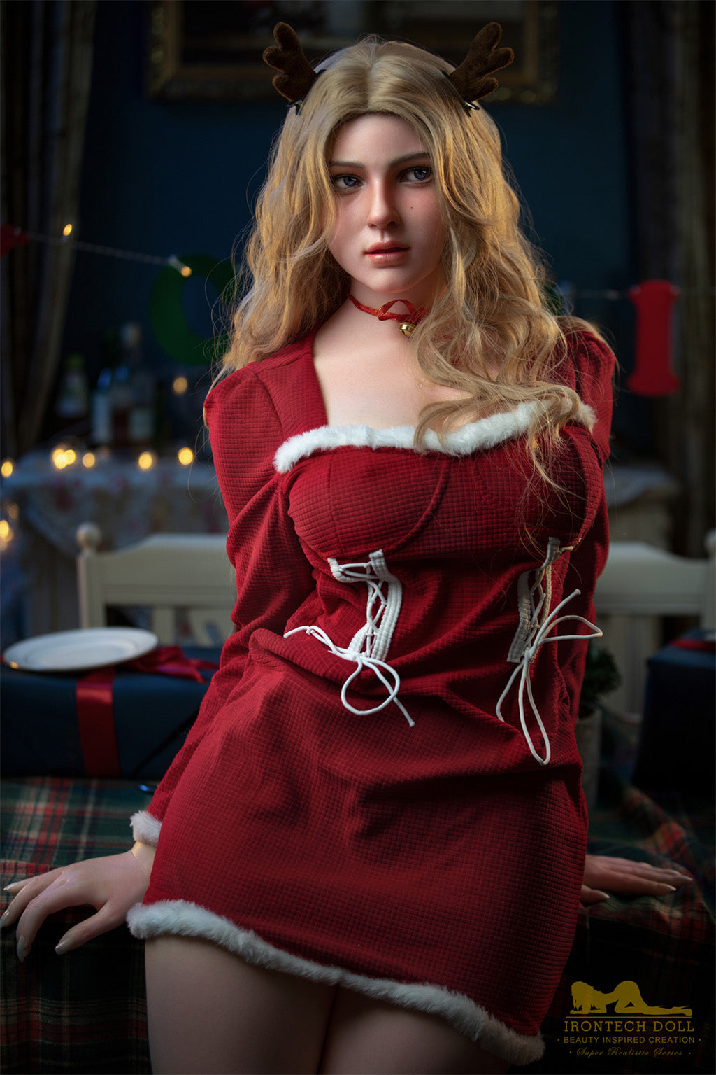 Fenny -164cm(5'38")E-cup Full Silicone Christmas Blonde Sex Doll- Irontech Doll