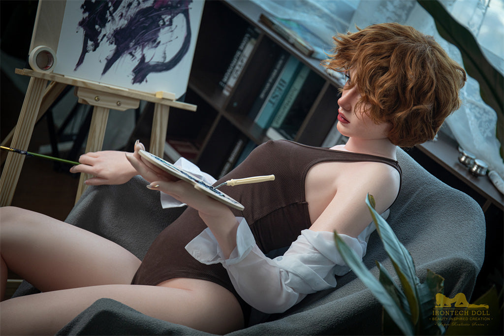 Alisa -166cm(5'45")Minus D-cup Full Silicone Charming Curve Pating Girl Sex Doll- Irontech Doll