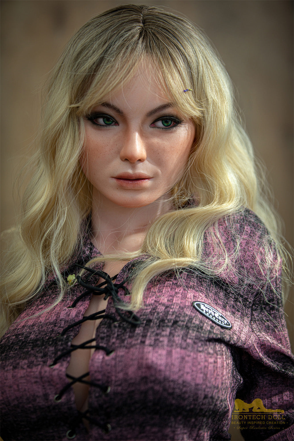 Una-165cm(5'41")F-cup Full Silicone Sweaters Housewife Sex Doll Blonde- Irontech Doll
