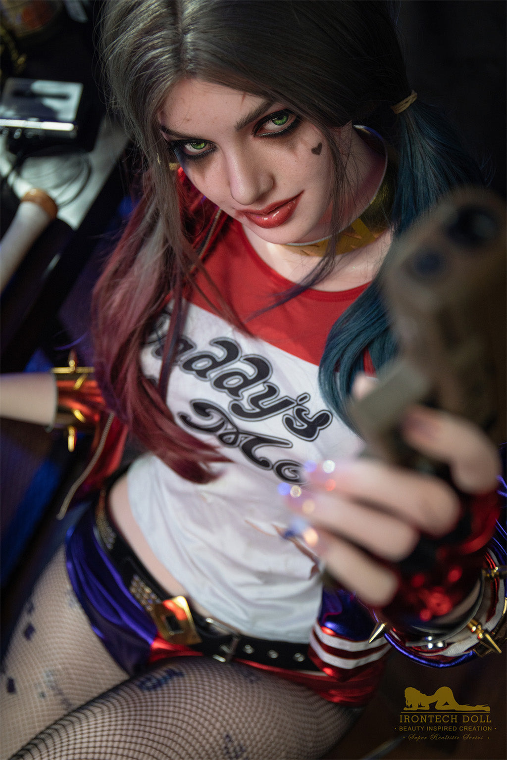 Ivy-166cm(5'45")Minus D-cup Full Silicone Ponytail Cosplay Tattoo Girl Sex Doll - Irontech Doll