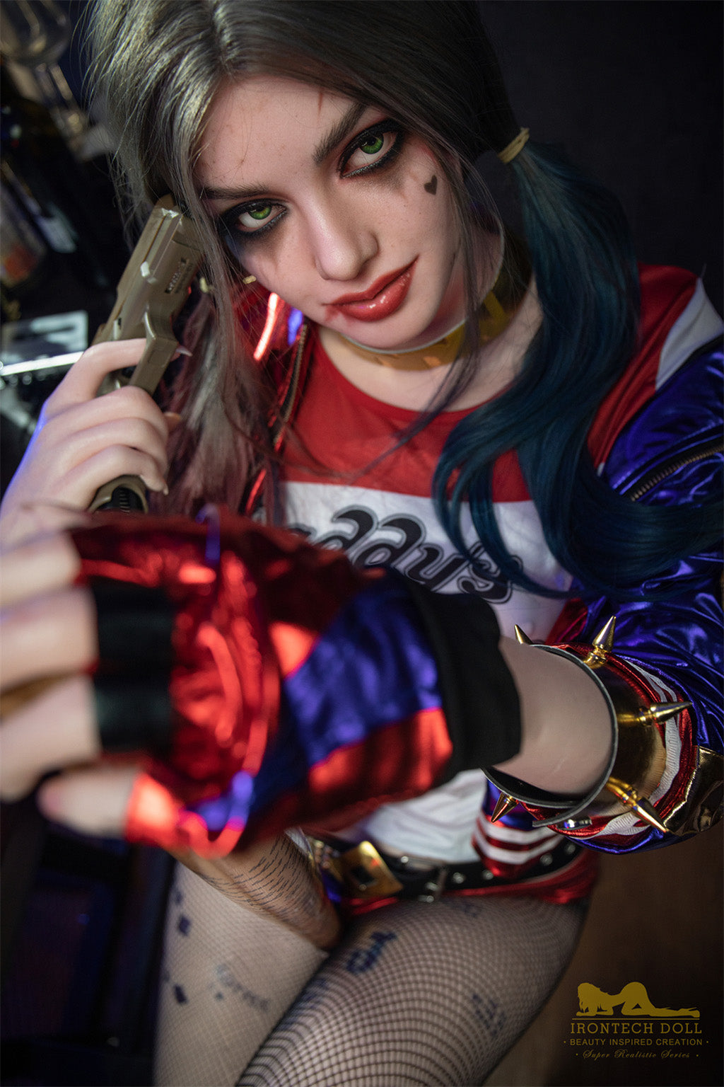Ivy-166cm(5'45")Minus D-cup Full Silicone Ponytail Cosplay Tattoo Girl Sex Doll - Irontech Doll