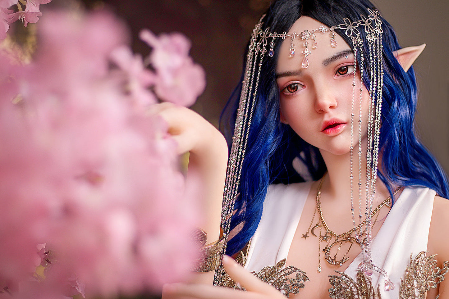 Lisa -160cm/5'24" B cup Silicone Head+TPE Body Sex Doll (Movable Jaw)- SY Doll