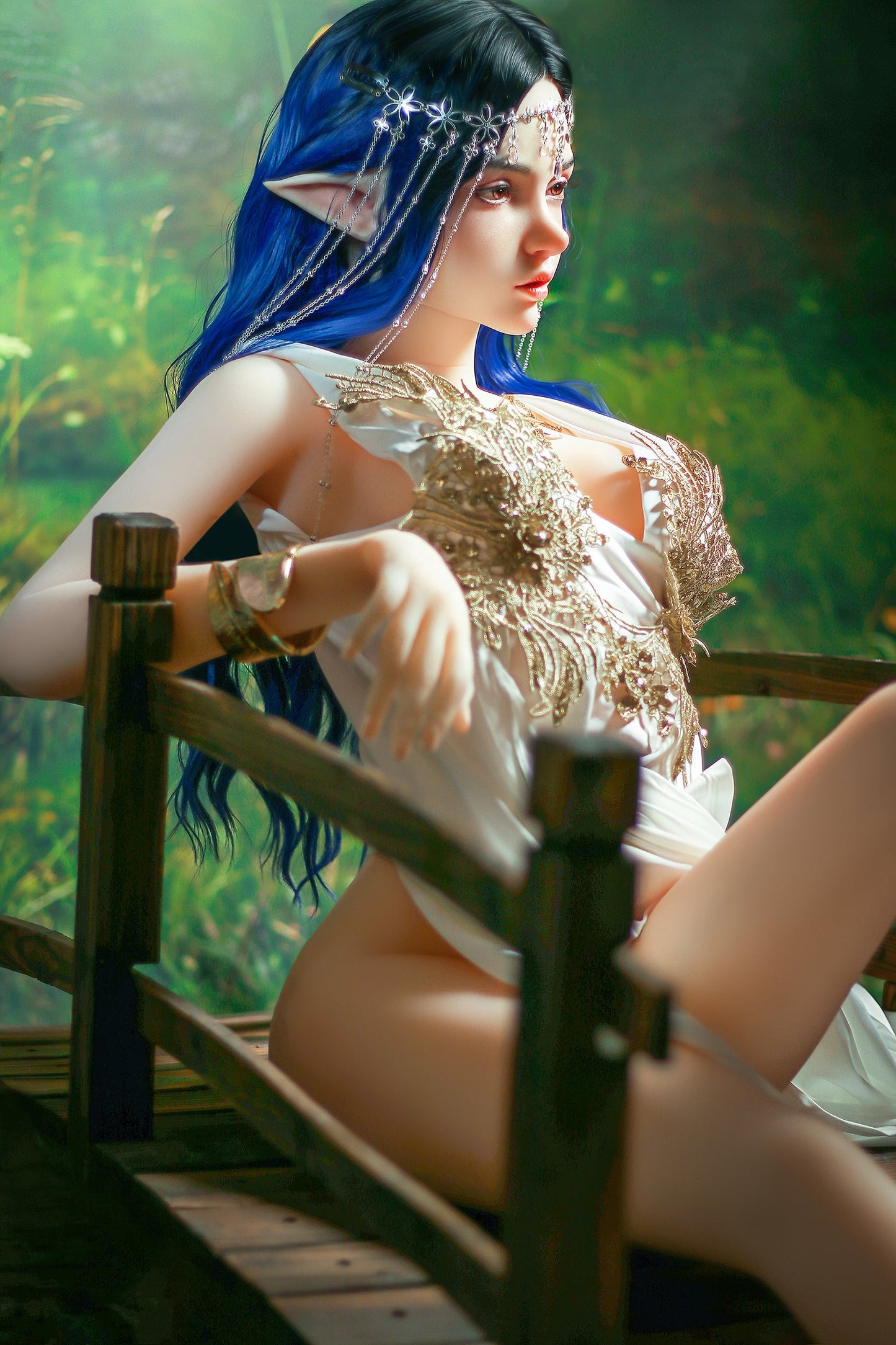 Lisa -160cm/5'24" B cup Silicone Head+TPE Body Sex Doll (Movable Jaw)- SY Doll