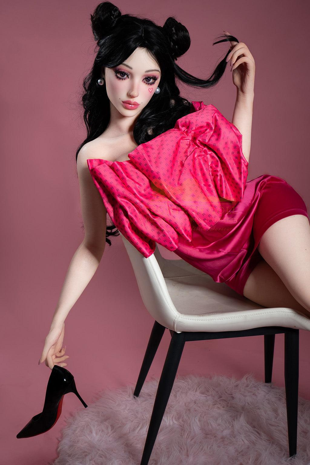 Angela-158BA(5'18") G-cup Full Silicone Red Fashionable Girl Sex Doll- Irontech Doll