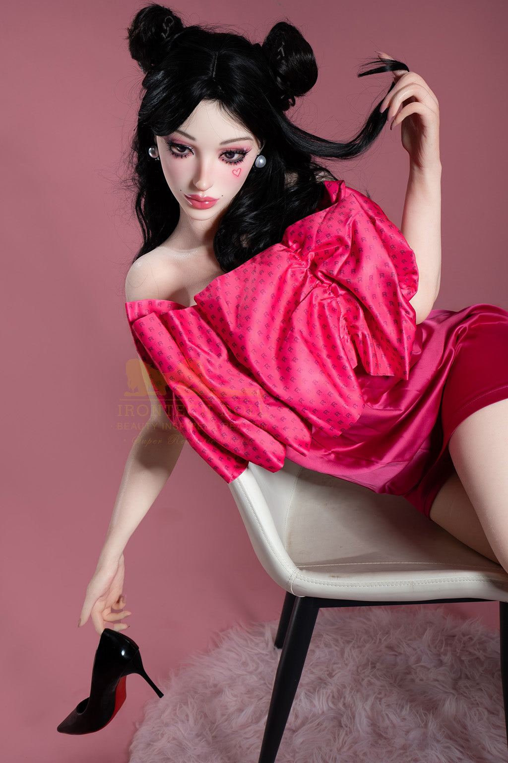 Angela-158BA(5'18") G-cup Full Silicone Red Fashionable Girl Sex Doll- Irontech Doll