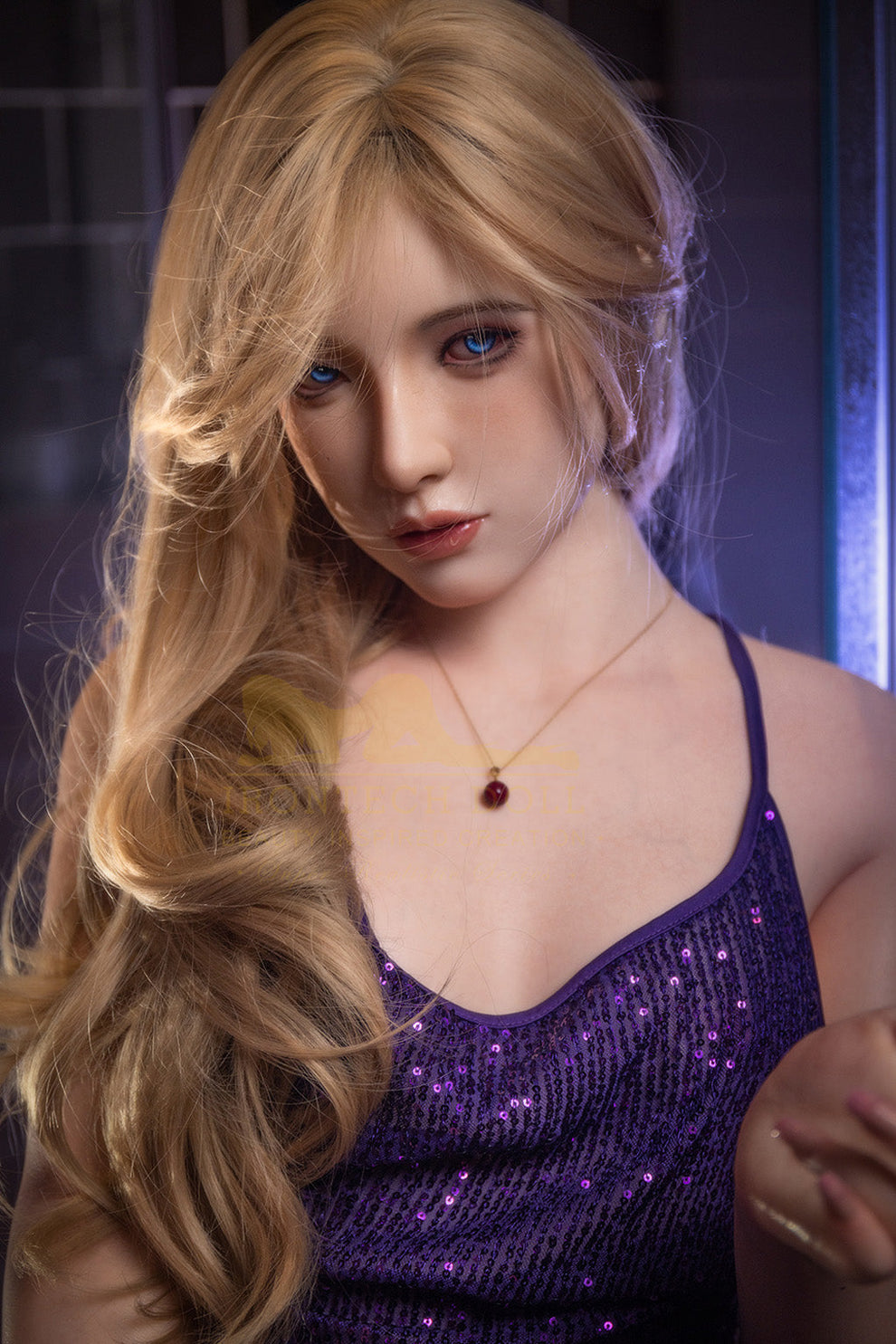 Gayle-162cm minus (5'31")B-cup Full Silicone French Bathing Blonde Sex Doll - Irontech Doll