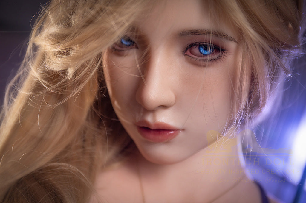 Gayle-162cm minus (5'31")B-cup Full Silicone French Bathing Blonde Sex Doll - Irontech Doll