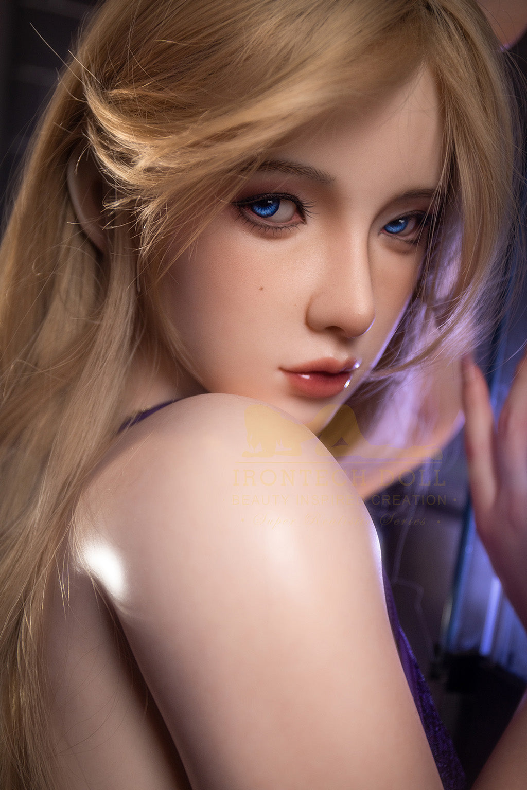 Gayle-162cm minus (5'31")B-cup Full Silicone French Bathing Blonde Sex Doll - Irontech Doll