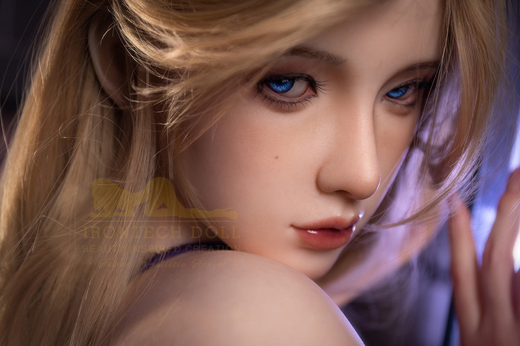 Gayle-162cm minus (5'31")B-cup Full Silicone French Bathing Blonde Sex Doll - Irontech Doll