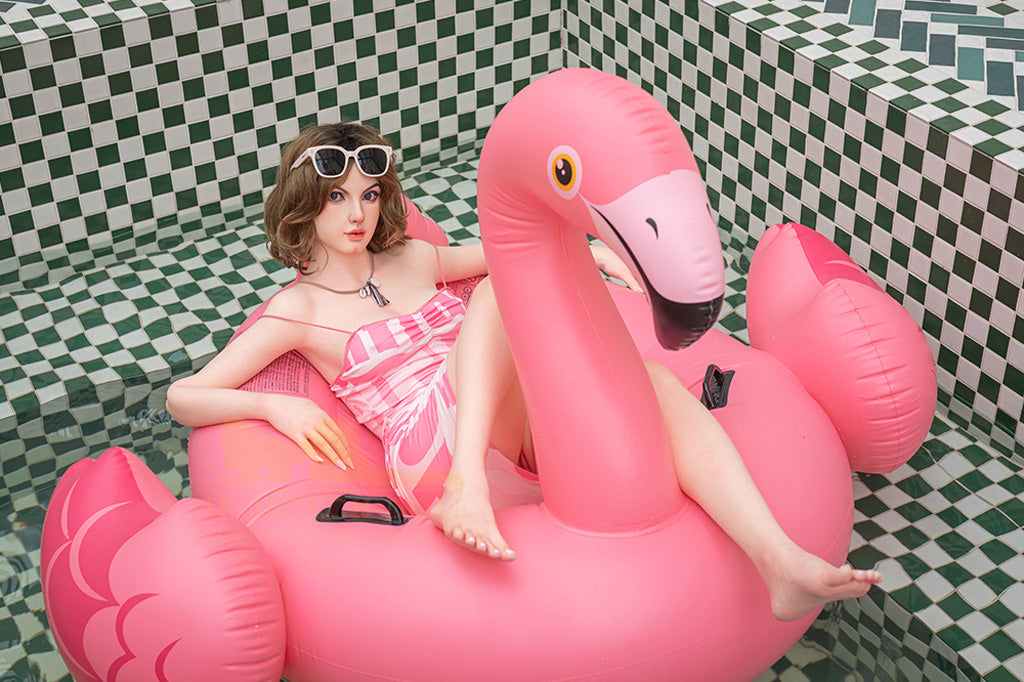 Hertha-163cm(5'35")B-cup Full Silicone Italian Cute Swimming Girl Sex Doll- Irontech Doll