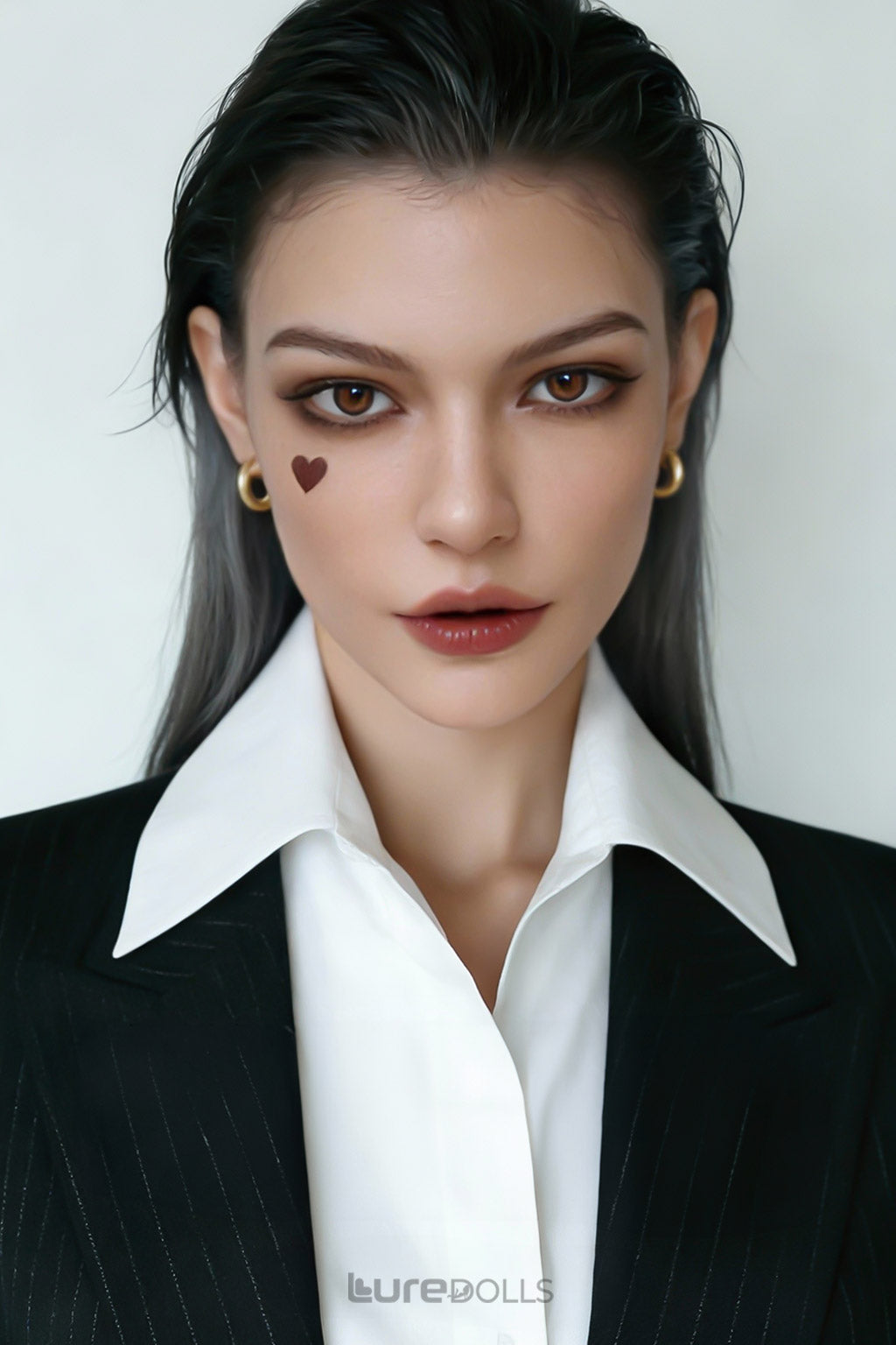 173cm/5'8" C-cup Silicone Head+TPE Body Sex Doll(Movable Jaw Head)-SY Doll