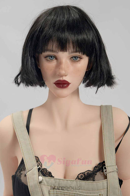 164cm/5'5" F-cup Silicone Head TPE Body Sex Doll-SG Doll(in Stock)-Cecily