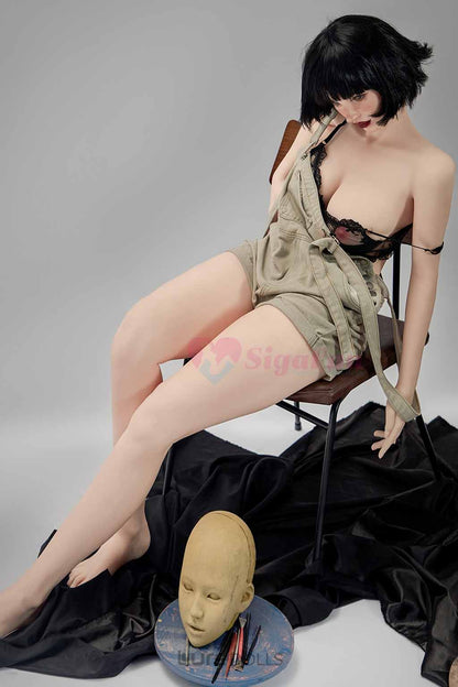 164cm/5'5" F-cup Silicone Head TPE Body Sex Doll-SG Doll(in Stock)-Cecily